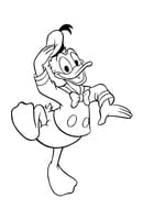 Donald Duck kleurplaat 29